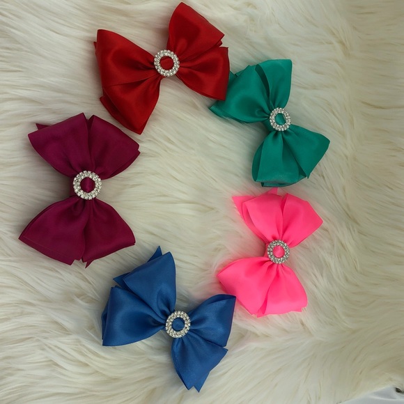 DISNEY PRINCESS HAIRBOW WITH BUCKLE RHINESTONE ALLIGATOR HAIRCLIP - Picture 4 of 4